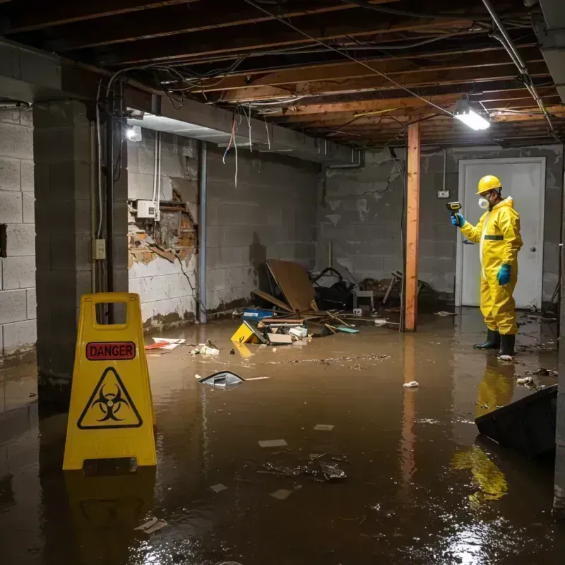 Flooded Basement Electrical Hazard in Robins Air Force Base, GA Property